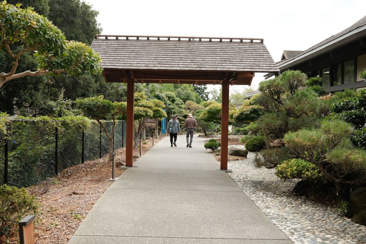 The gate — Japanese Gardens, Hayward, CA, 2023. Shot on Fujifilm X100V.
